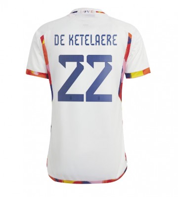 Belgien Charles De Ketelaere #22 Udebanetrøje VM 2022 Kort ærmer